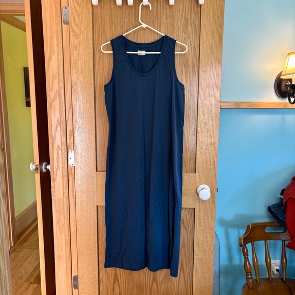 Pact Jersey T-Shirt Dress Blue Size Large - Picture 2 of 5